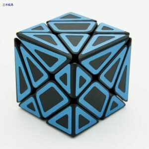Cube Style Axis black Body with blue carbon fibre