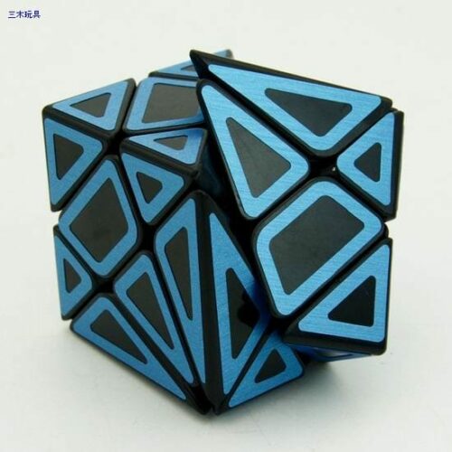 Cube Style Axis black Body with blue carbon fibre