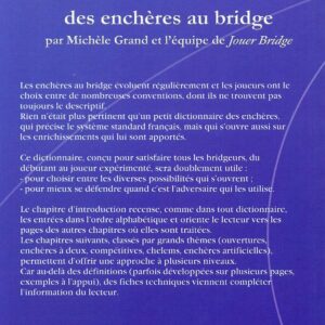 Grand - Petit Dictionnaire des enchères au Bridge