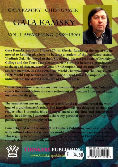 Gata Kamsky - Chess Gamer, Volume 1: The Awakening 1989-1996