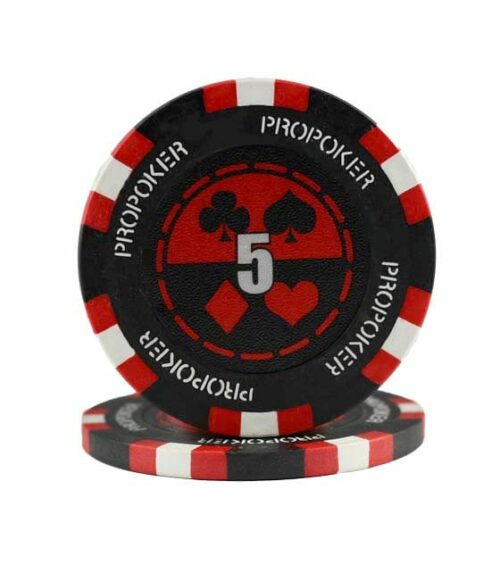 25 Jetons de Poker au rouleau  en clay composite 13,5 gr