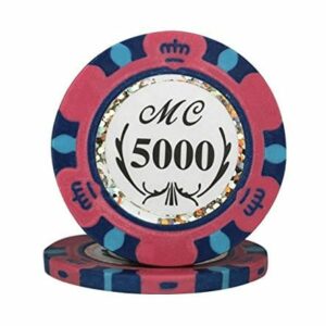 25 Jetons de Poker "MC" au rouleau en clay composite 13,5 gr
