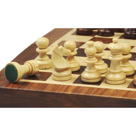 Coffret acacia magnétique pliant