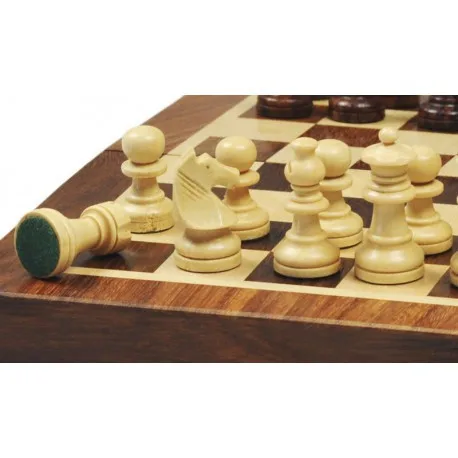 Coffret acacia magnétique pliant