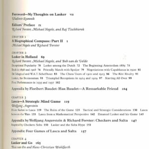 Forster, Negele, Tischbierek - Emanuel Lasker Vol II