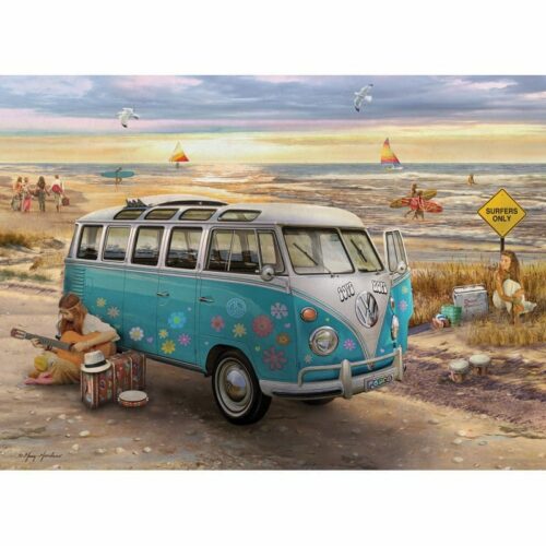 Puzzle 1000 pièces: L'amour et espoir VW Bus