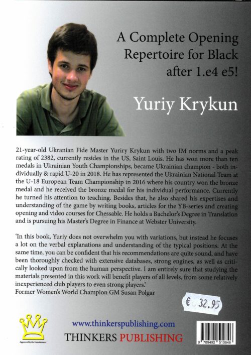 Krykun - A complete Opening Repertoire for Black after 1.e4 e5!