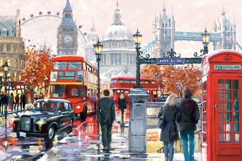 Puzzle 1000 pièces London Collage