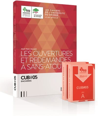 Balian - Les ouvertures et Redemandes à sans-atout  Pack cahier n°5 avec les 2 jeux fléchés