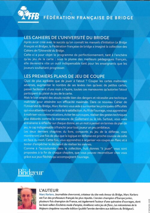 Kerlero - Les premiers plans de jeu de coupe Pack cahier n°6 avec les 2 jeux fléchés