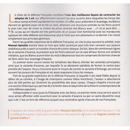 Apicella - Jouez la française Tome 1