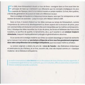 Watson - Les Secrets de la Stratégie Moderne aux échecs
