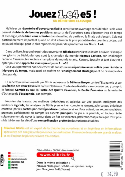 Ntirlis - Jouez 1.e4 e5!