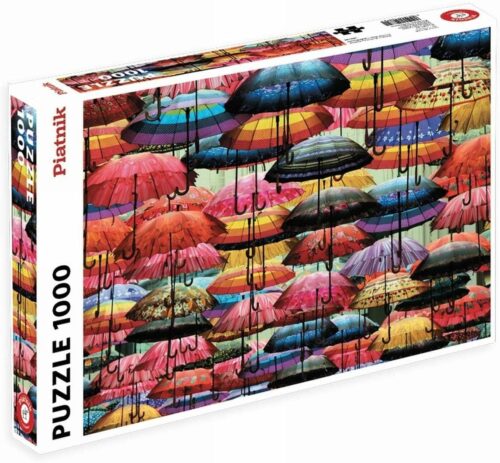 Puzzle 1000 pièces - Parapluies multicolores