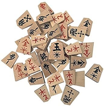Pions Shogi en bois avec flèches
