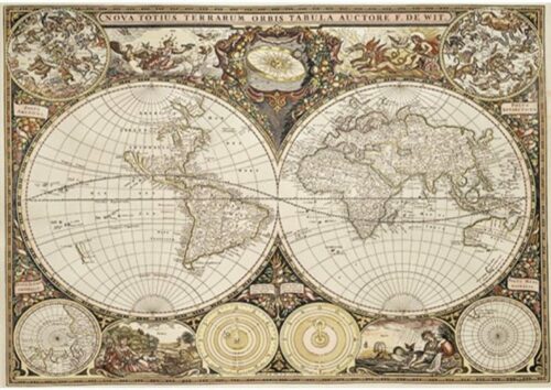 Puzzle en bois 300 pièces - Antique World Map