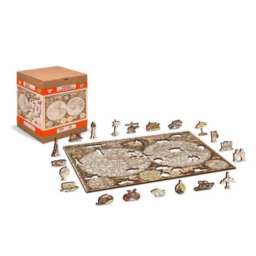 Puzzle en bois 300 pièces - Antique World Map