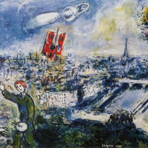 Puzzle 1000 pièces : Vue de Paris - CHAGALL