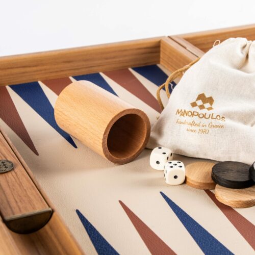 Backgammon champagne beige 48 cm