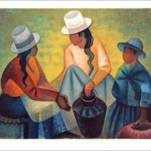 Puzzle 1000 pièces : Femmes à la Potiche Bleue - Louis Toffoli