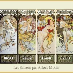 Puzzle 1000 pièces: 4 saisons - Alfons Mucha