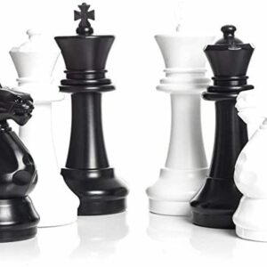 Pièces d'échecs géantes taille moyenne