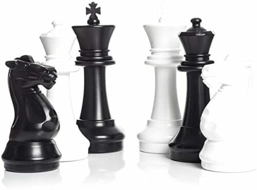 Pièces d'échecs géantes taille moyenne