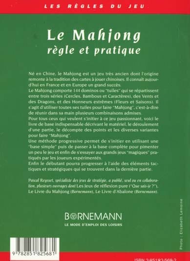 Reysset - Le Mahjong règle et pratique