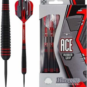 Fléchettes Ace Rubbergrip 26 grammes
