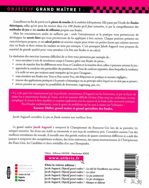 Aagaard - Le jeu en finale aux échecs