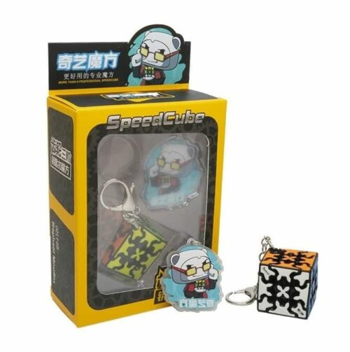 Cube Gear Porte-clefs mini qiyi 3x3
