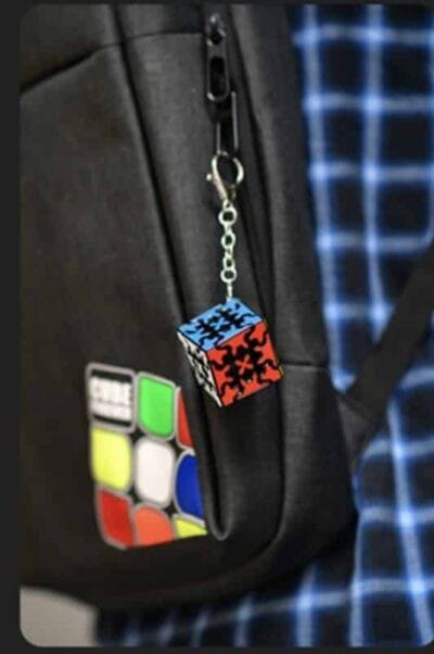 Cube Gear Porte-clefs mini qiyi 3x3