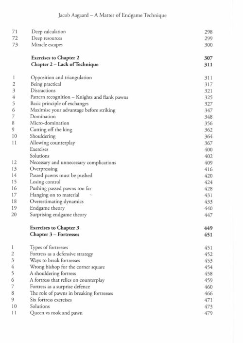 Jacob Aagaard - A matter of Endgame Technique