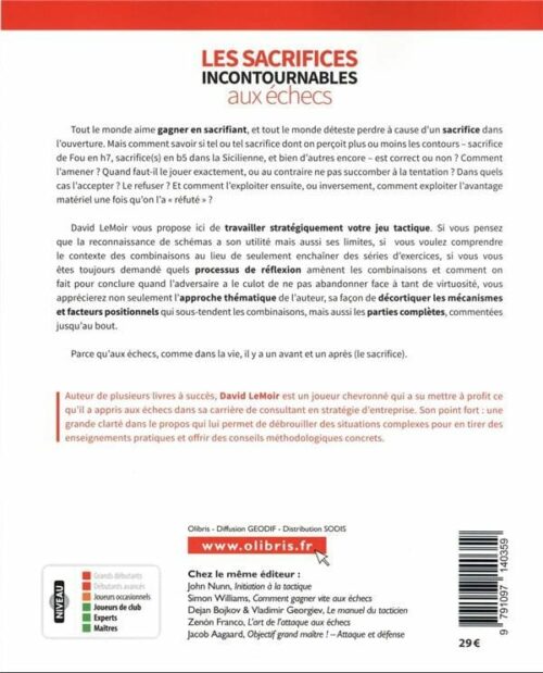 LeMoir - Les sacrifices incontournables aux échecs