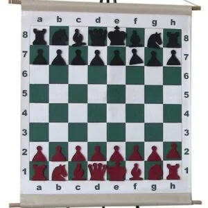 Échiquier mural roulable - pièces aimantées