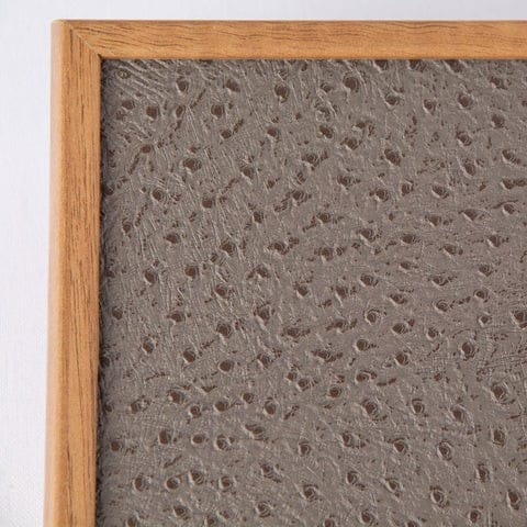 Backgammon en bois et cuir gris