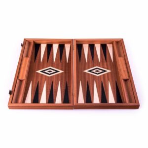 Backgammon en acajou et chêne noir