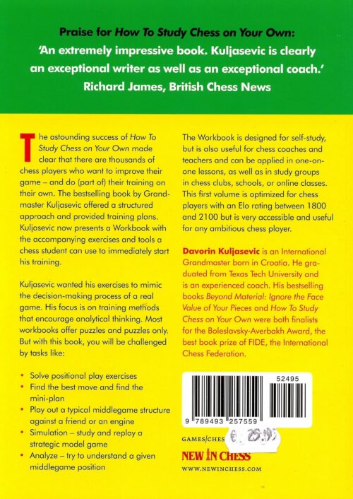 Kuljasevic - The How to Study Chess on your Own Workbook (1800-2100 Elo)