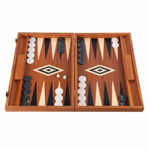 Backgammon en acajou