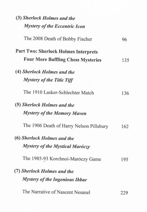 Cavalllaro - Sherlock Holmes and the Mysteries of the Chess World