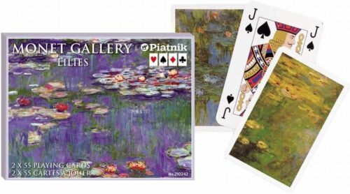Coffret Monet Lilies 2 x 55 cartes à jouer