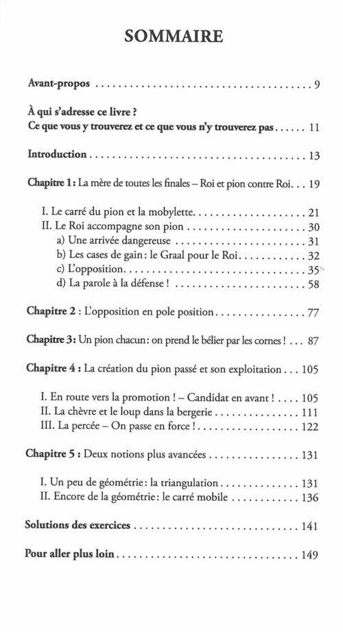 Moret - L&#039;essentiel des finales de pions
