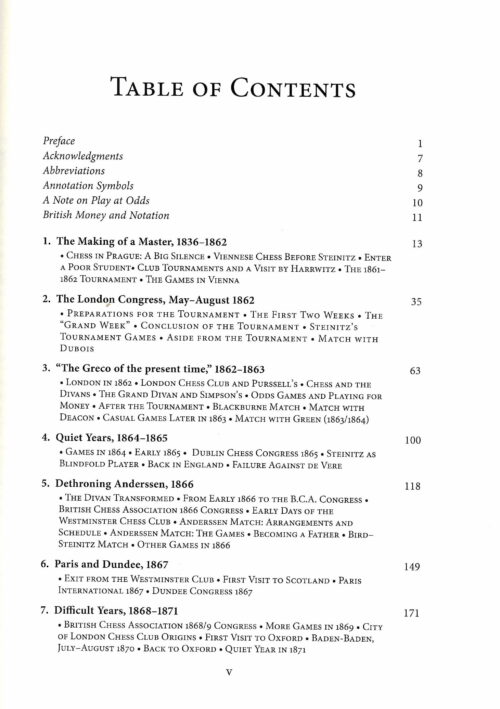 Harding - Steinitz in London - A Chess Biography with 623 games
