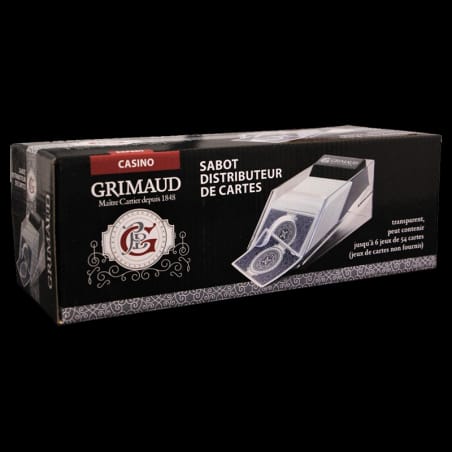 Sabot distributeur de cartes  en acrylique transparent