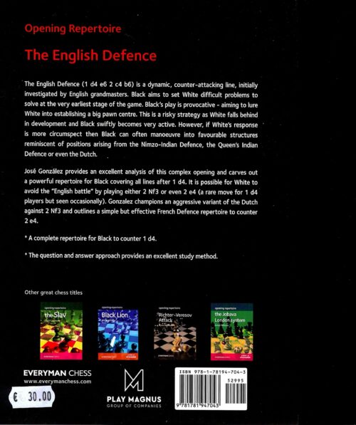 Gonzalez - The English defence