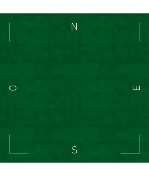 Tapis de bridge Coeur de pique excellence Vert (78 x 78 cm)
