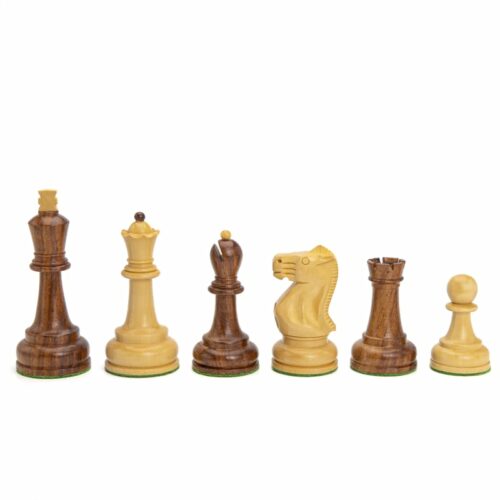 Pièces d'échecs Soviet Design Bois de Sheesham 95 mm