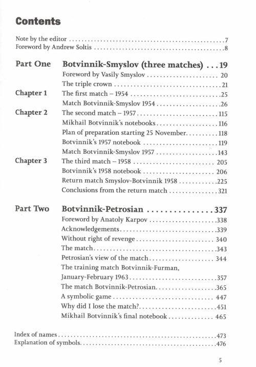 Botvinnik - Botvinnik versus Smyslov and Petrosian