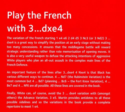 Martin - Play the French with 3 ... dxe4
