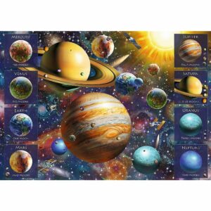 Puzzle 1000 pièces : Système solaire